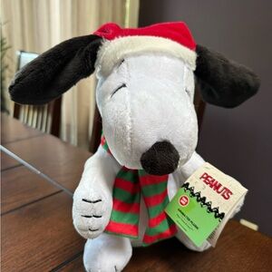 Peanuts Snoopy Festive Dog Toy - Red, Green, Black, and White